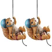 Design Toscano Skyler, the Climbing Squirrel Statues: Set of Two JQ97678